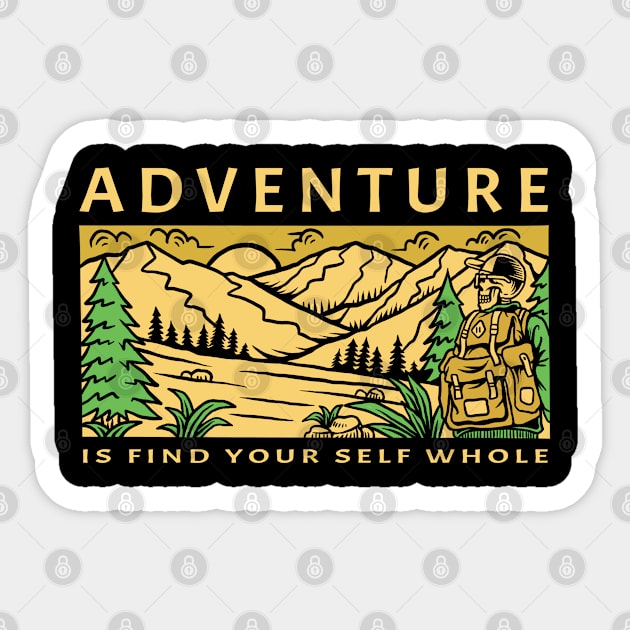 Adventure addict Sticker by iwanmust98